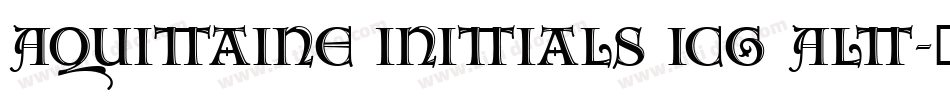 Aquitaine Initials ICG Alt字体转换